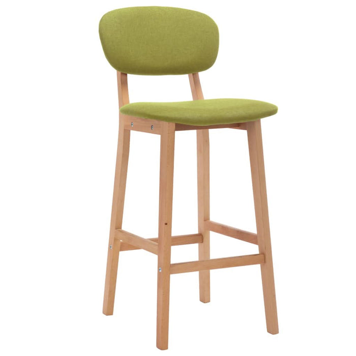 Scaune de bar, 2 buc., verde, material textil - WALTI WALTI