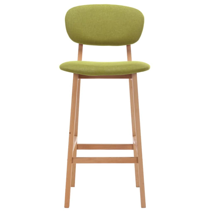 Scaune de bar, 2 buc., verde, material textil - WALTI WALTI