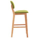 Scaune de bar, 2 buc., verde, material textil - WALTI WALTI