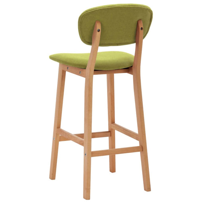 Scaune de bar, 2 buc., verde, material textil - WALTI WALTI