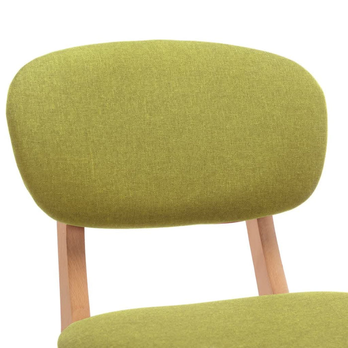 Scaune de bar, 2 buc., verde, material textil - WALTI WALTI