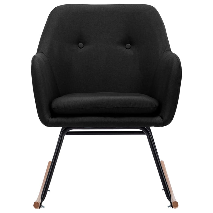 Scaun balansoar, negru, material textil WALTI