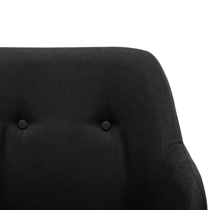 Scaun balansoar, negru, material textil WALTI
