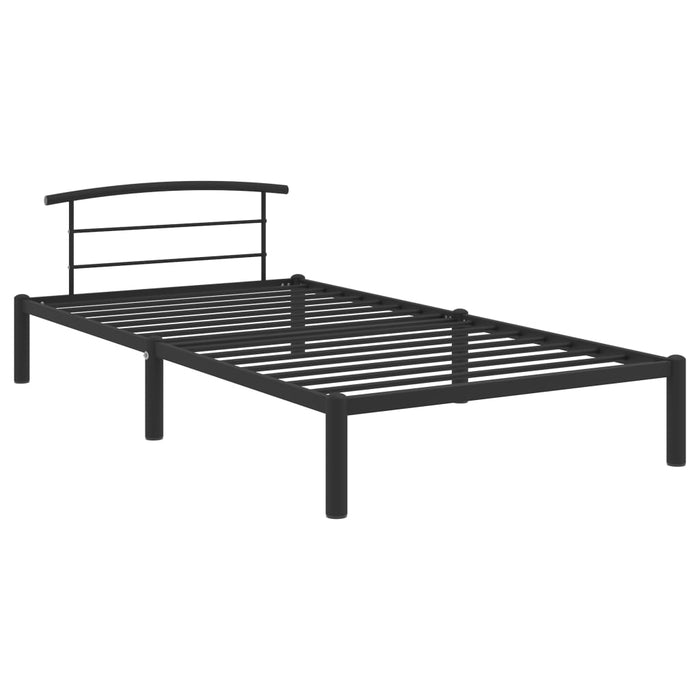 Cadru de pat, negru, 90 x 200 cm, metal WALTI