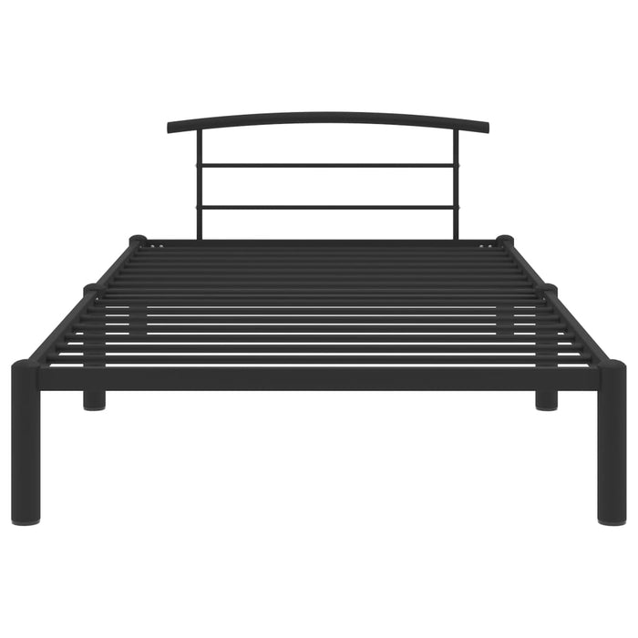 Cadru de pat, negru, 90 x 200 cm, metal WALTI
