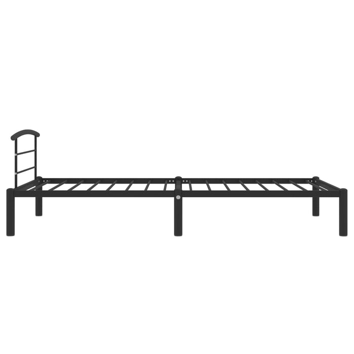 Cadru de pat, negru, 90 x 200 cm, metal WALTI