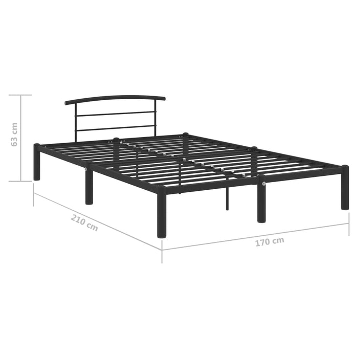 Cadru de pat, negru, 160 x 200 cm, metal - WALTI WALTI