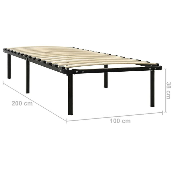Cadru de pat, negru, 100 x 200 cm, metal - WALTI WALTI