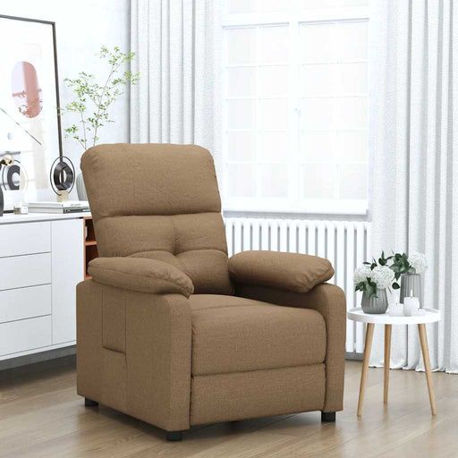 Fotoliu rabatabil, maro, material textil - WALTI WALTI