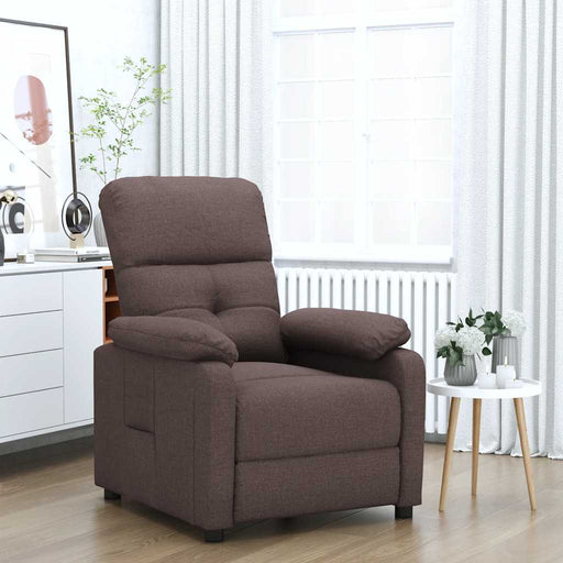 Fotoliu rabatabil, maro închis, material textil - WALTI WALTI