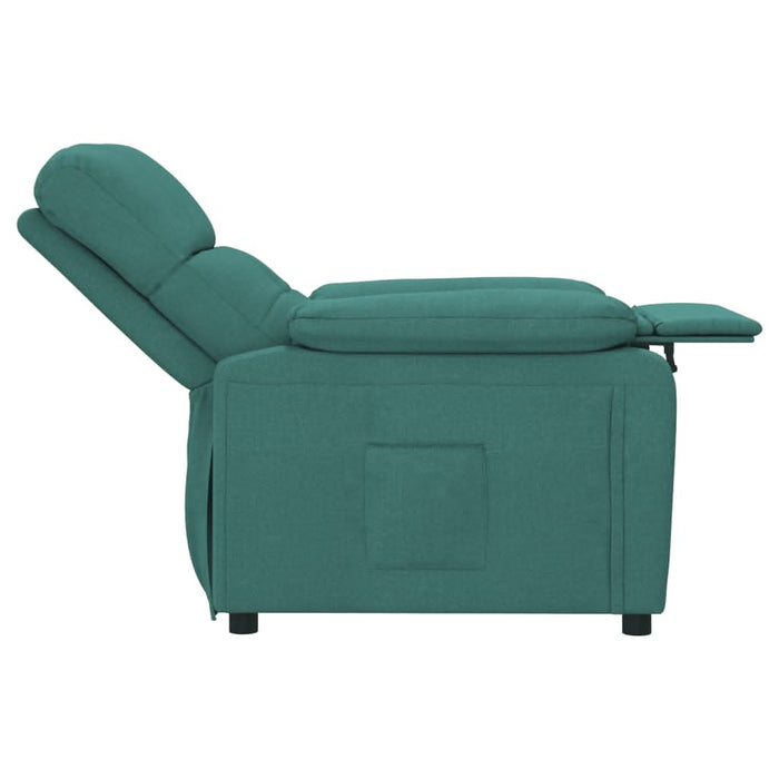 Fotoliu rabatabil, verde închis, material textil - WALTI WALTI
