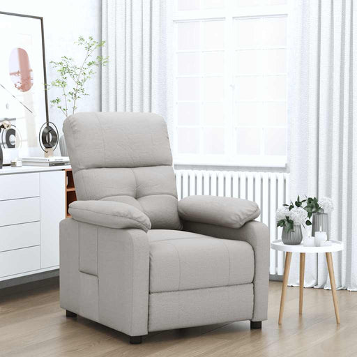 Fotoliu rabatabil, gri taupe, material textil - WALTI WALTI
