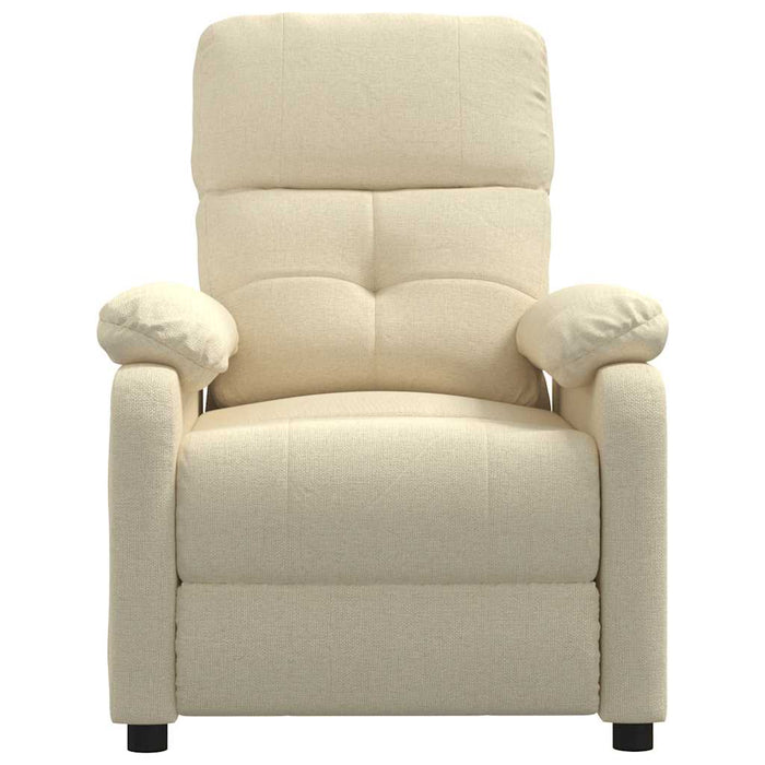 Fotoliu rabatabil, crem, material textil - WALTI WALTI