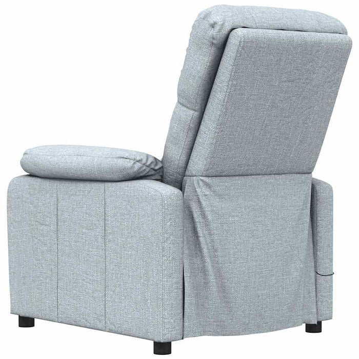 Fotoliu de masaj, gri deschis, material textil - WALTI WALTI