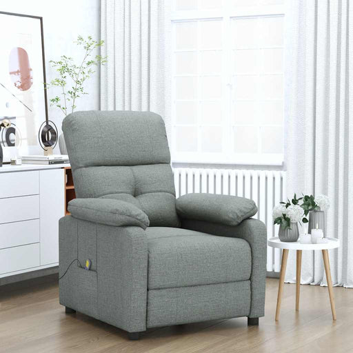 Fotoliu de masaj, gri închis, material textil - WALTI WALTI