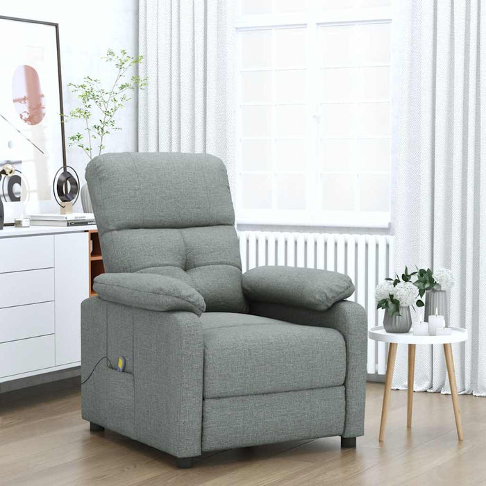 Fotoliu de masaj, gri închis, material textil WALTI