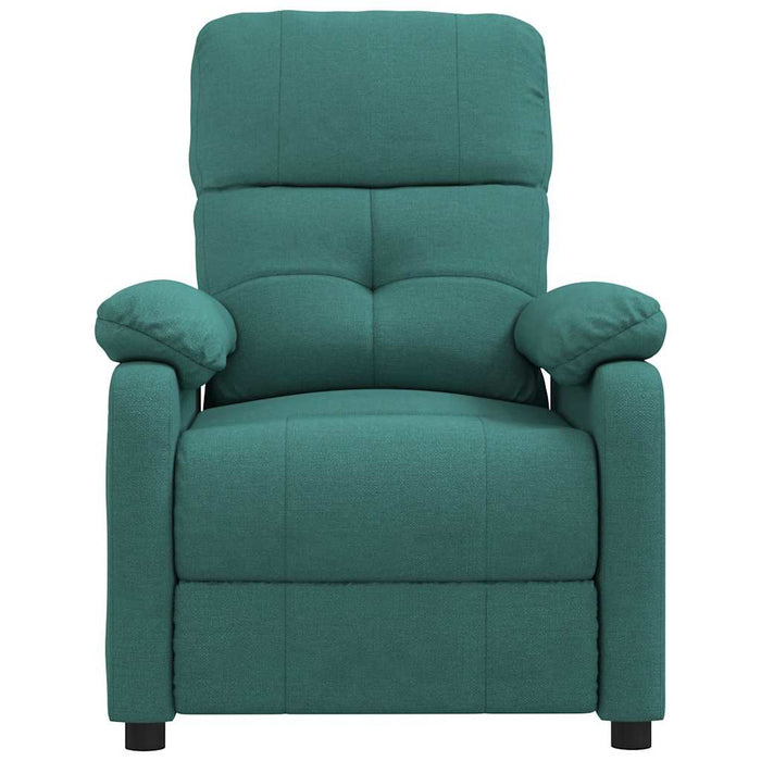 Fotoliu de masaj, verde închis, material textil - WALTI WALTI