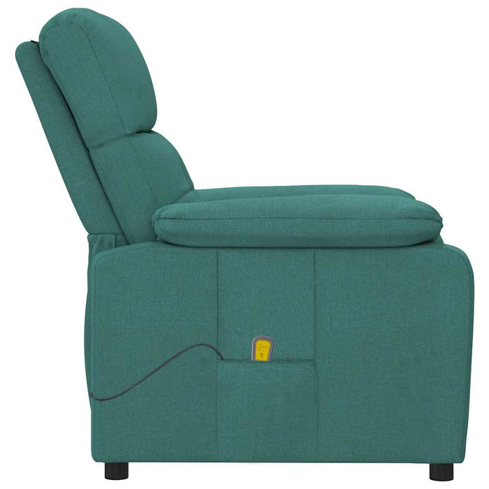 Fotoliu de masaj, verde închis, material textil - WALTI WALTI