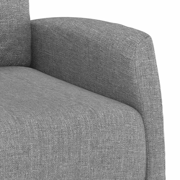 Fotoliu rabatabil, gri deschis, material textil WALTI
