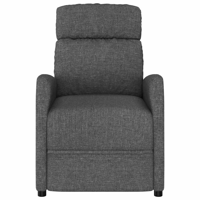 Fotoliu rabatabil, gri închis, material textil WALTI