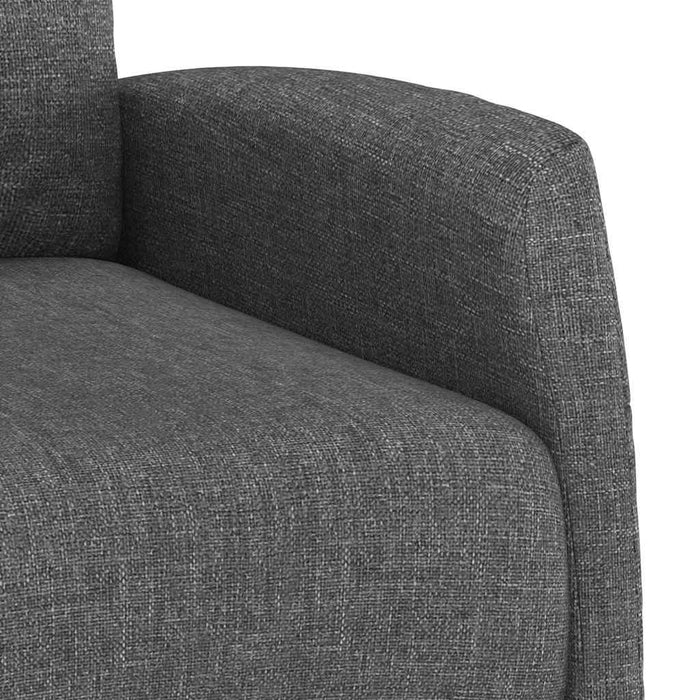 Fotoliu rabatabil, gri închis, material textil WALTI