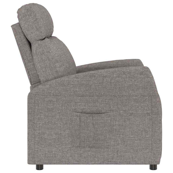 Fotoliu rabatabil, gri taupe, material textil WALTI