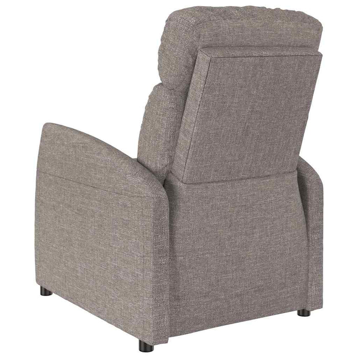 Fotoliu rabatabil, gri taupe, material textil WALTI