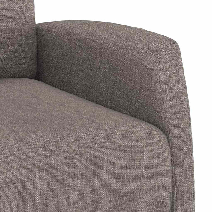 Fotoliu rabatabil, gri taupe, material textil WALTI