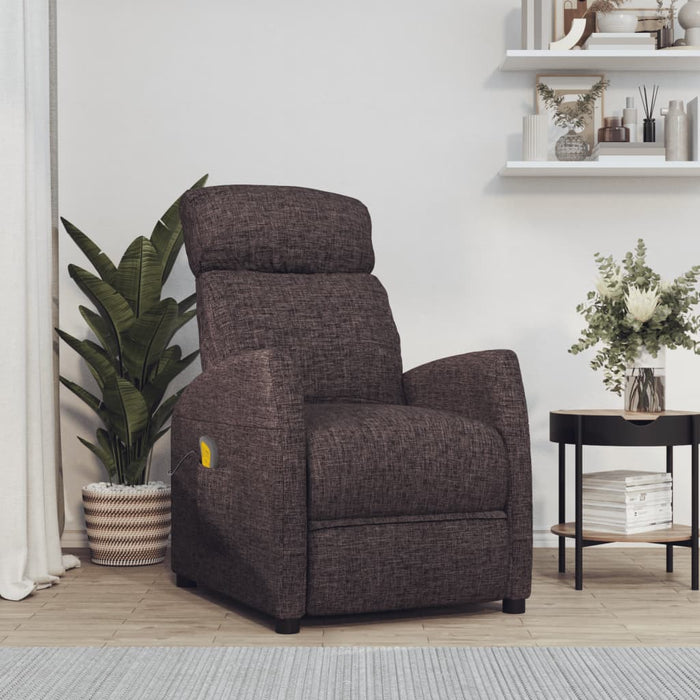 Fotoliu de masaj, maro închis, material textil WALTI