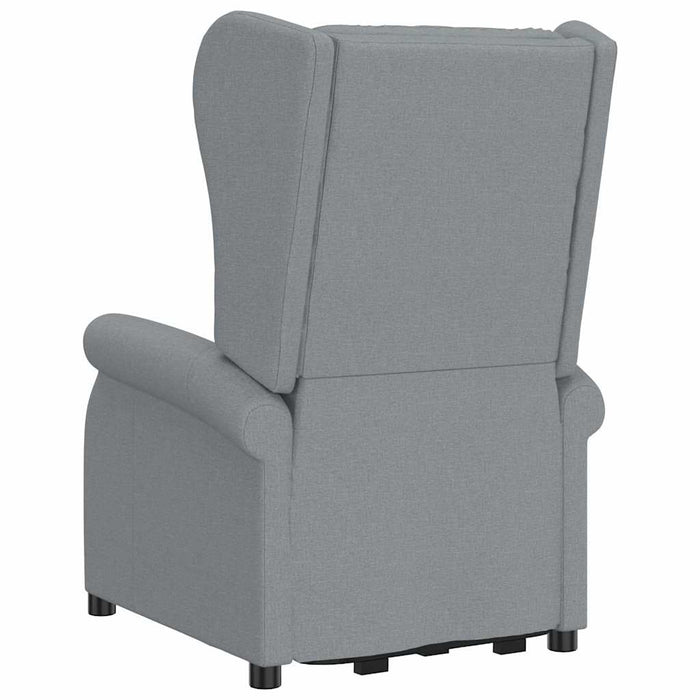 Fotoliu cu ridicare, gri deschis, textil WALTI