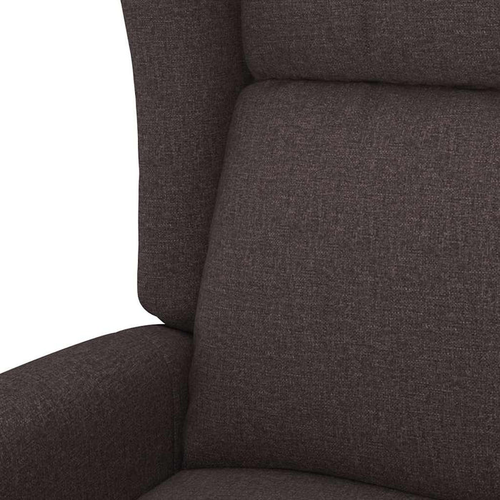 Fotoliu cu ridicare, maro închis, material textil WALTI