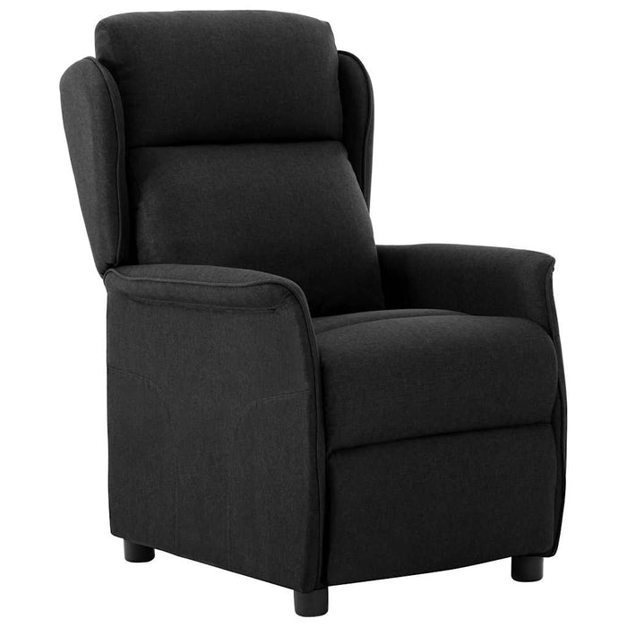 Fotoliu rabatabil, negru, material textil WALTI