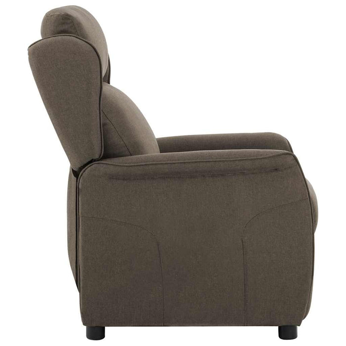 Fotoliu rabatabil, gri taupe, material textil WALTI