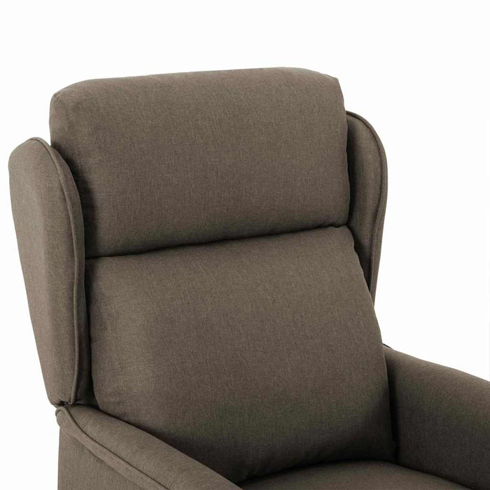 Fotoliu rabatabil, gri taupe, material textil WALTI