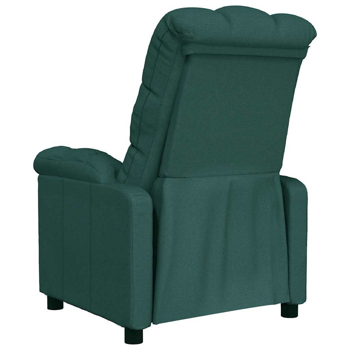 Fotoliu rabatabil, verde închis, material textil - WALTI WALTI