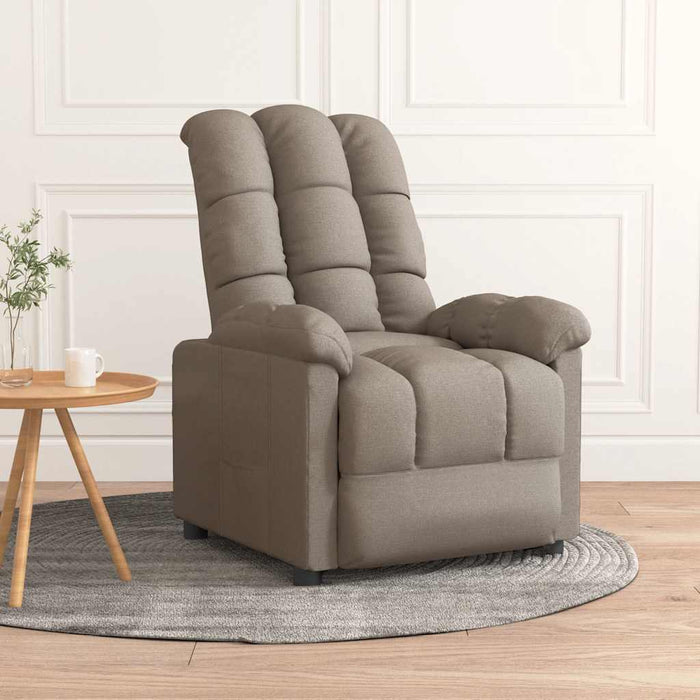 Fotoliu rabatabil, gri taupe, material textil - WALTI WALTI