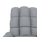 Fotoliu de masaj, gri deschis, material textil - WALTI WALTI