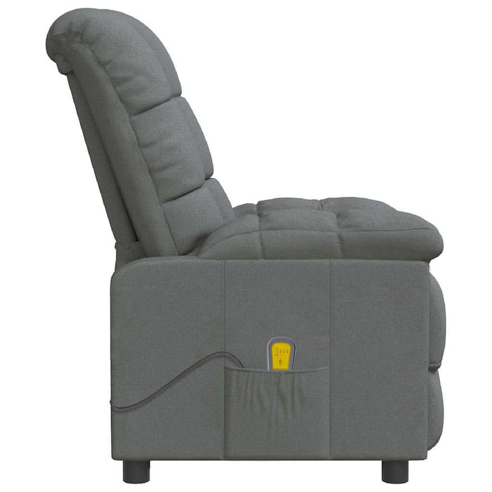 Fotoliu de masaj, gri închis, material textil WALTI