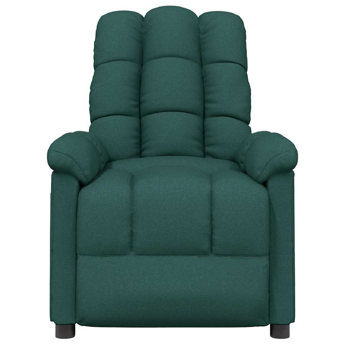 Fotoliu de masaj, verde închis, material textil WALTI