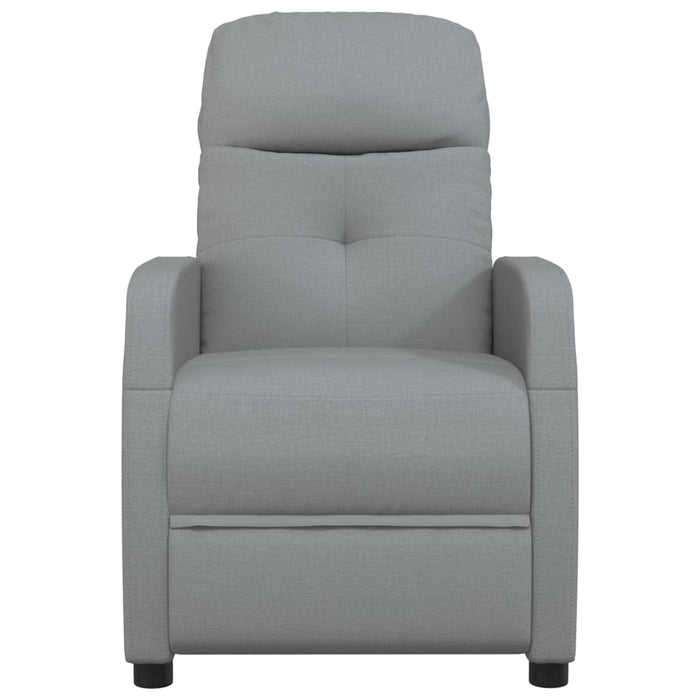 Fotoliu rabatabil, gri deschis, material textil WALTI