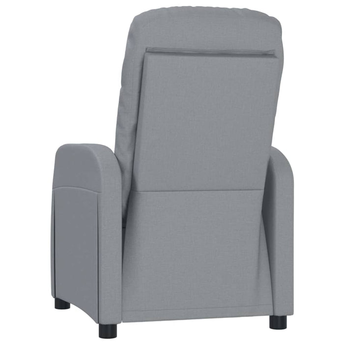 Fotoliu rabatabil, gri deschis, material textil WALTI