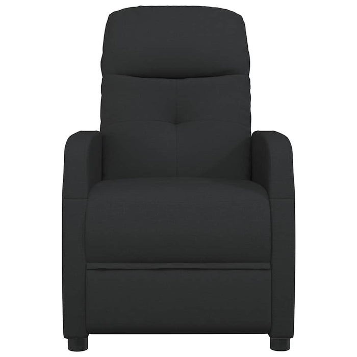 Fotoliu rabatabil, negru, material textil WALTI