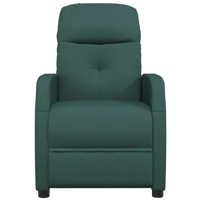 Fotoliu rabatabil, verde închis, material textil WALTI