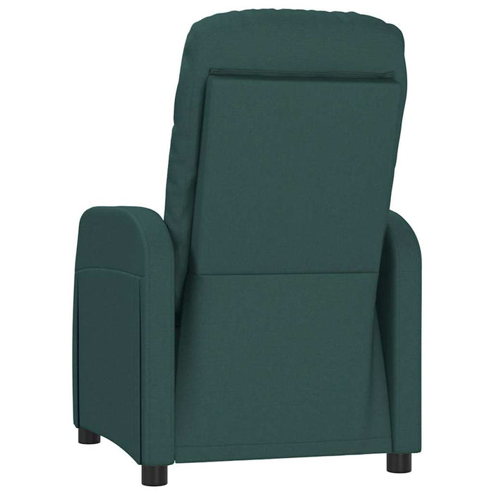 Fotoliu rabatabil, verde închis, material textil WALTI