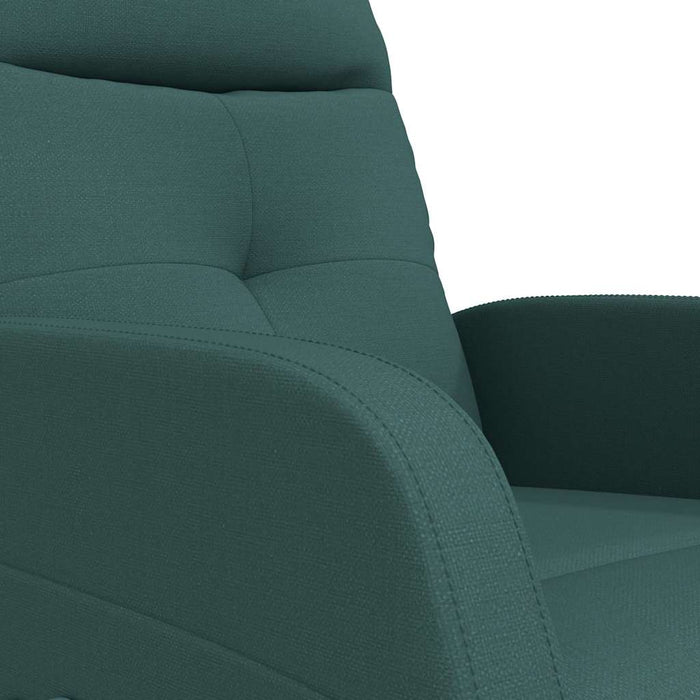 Fotoliu rabatabil, verde închis, material textil WALTI
