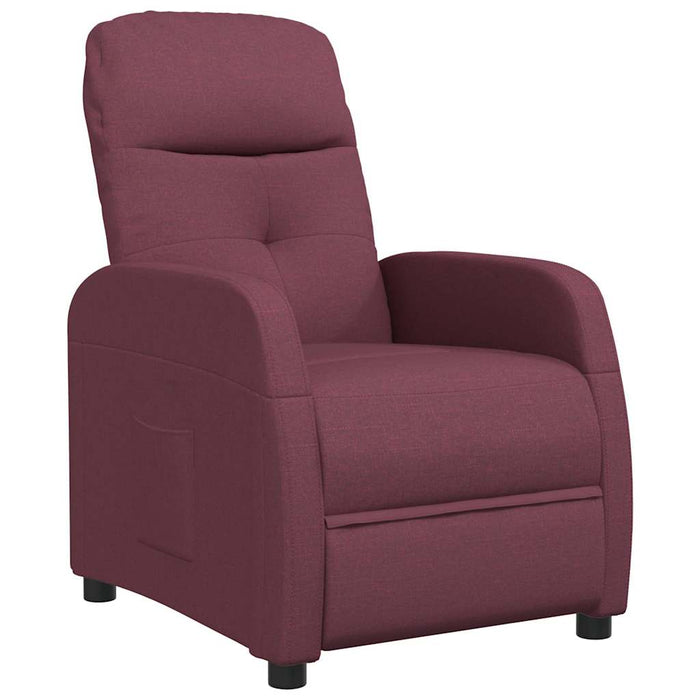 Fotoliu rabatabil, violet, material textil WALTI