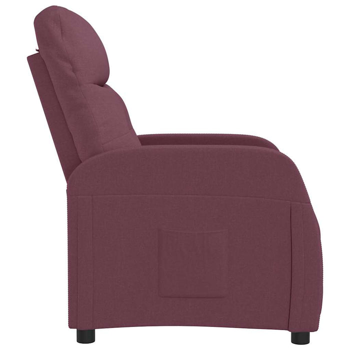 Fotoliu rabatabil, violet, material textil WALTI