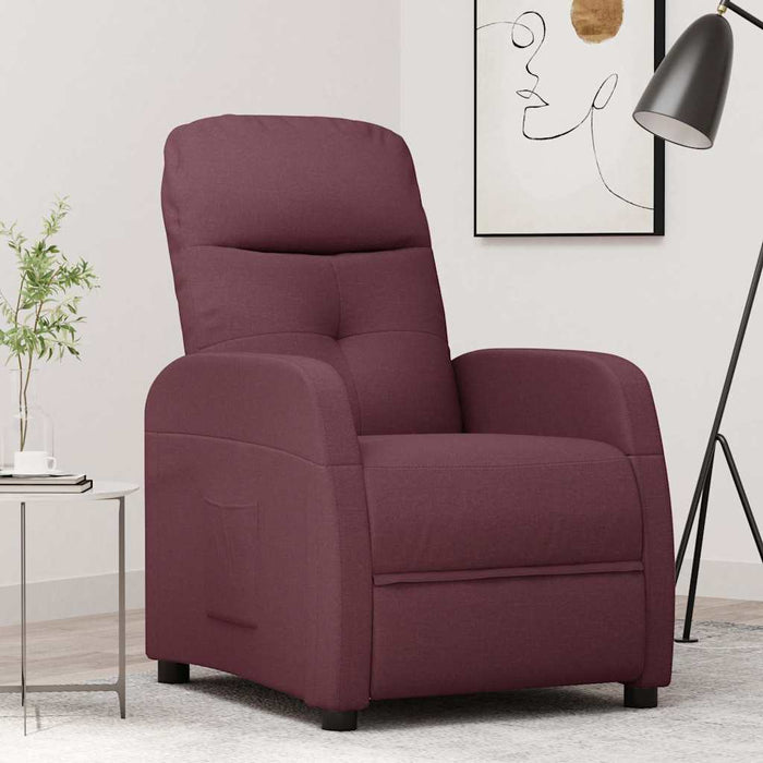 Fotoliu rabatabil, violet, material textil WALTI