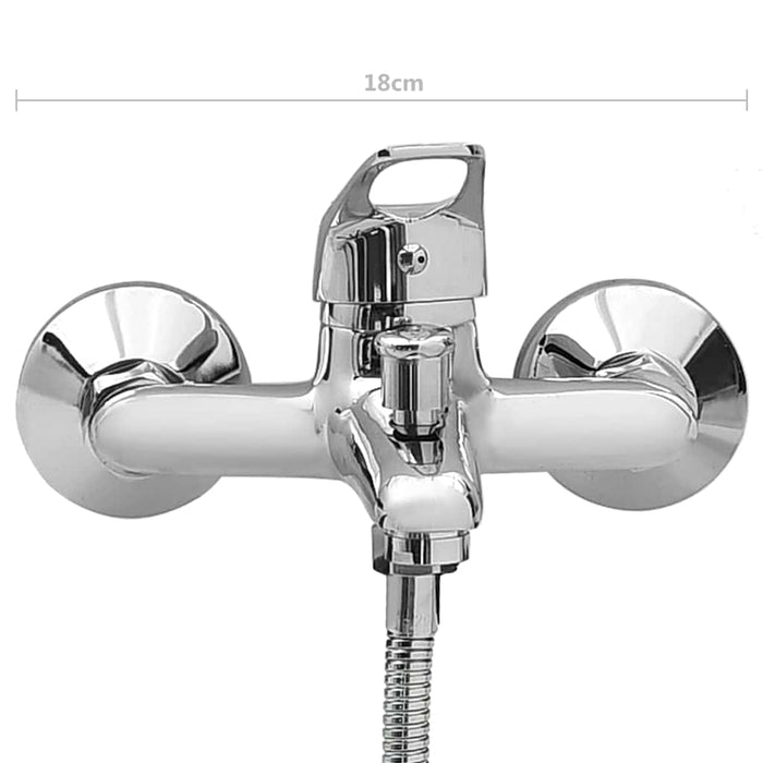 Baterie mixer, cu duș de mână și set de robinet & furtun, crom WALTI