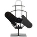 Ventilator de sobă cu alimentare termică, 2 palete, negru - WALTI WALTI